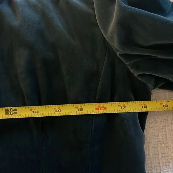 Jigsaw Velvet Midi Jacket Blue/Green Size 12 NWT - Picture 8 of 11